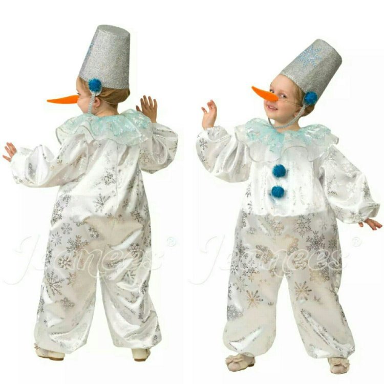 Карнавальный костюм "Снеговик Снежок" арт 5223