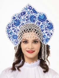 Кокошник Яна гжель
