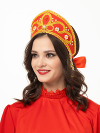 Костюм Надюшка красный с золотом